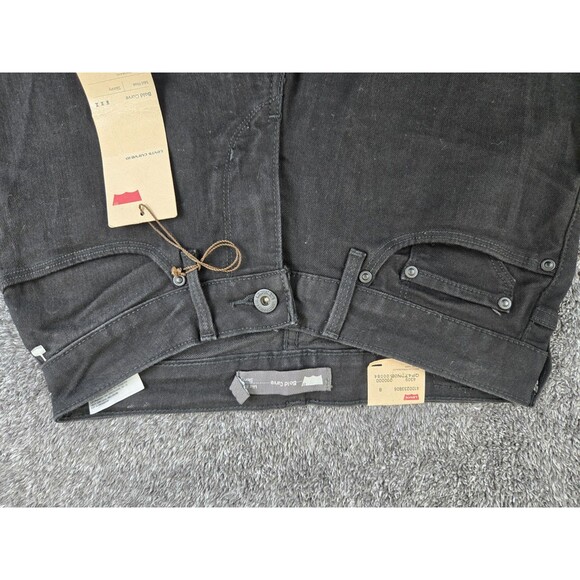 New Women's Levi's Black Bold Curve Mid Rise Skinny Jeans in Size 27x32 NWT - Picture 5 of 11